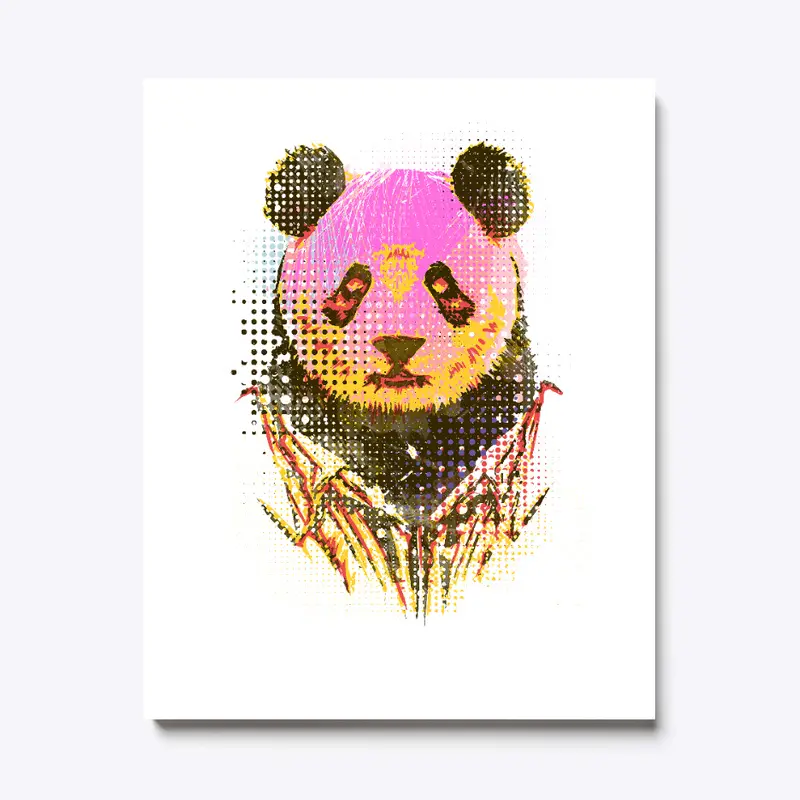 Dandy panda Canvas Print