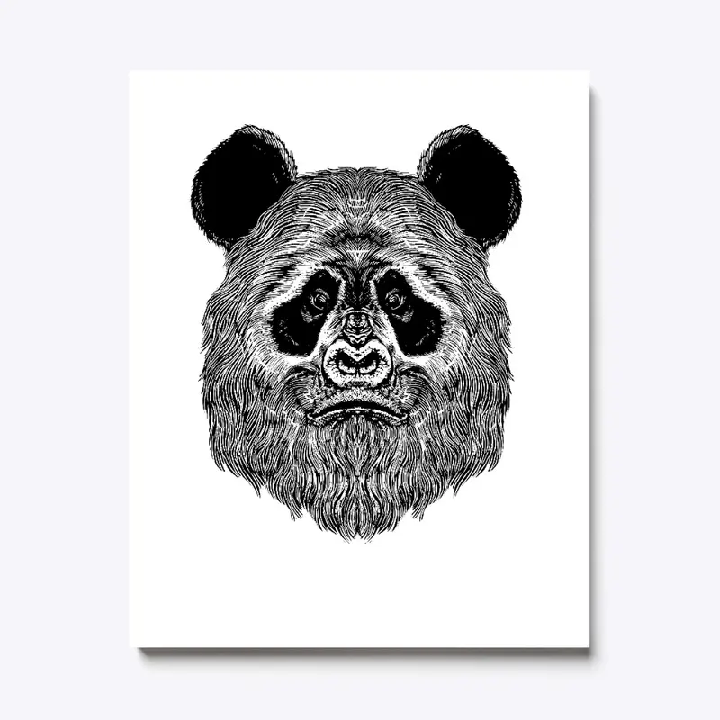 Bigfoot Panda Canvas print