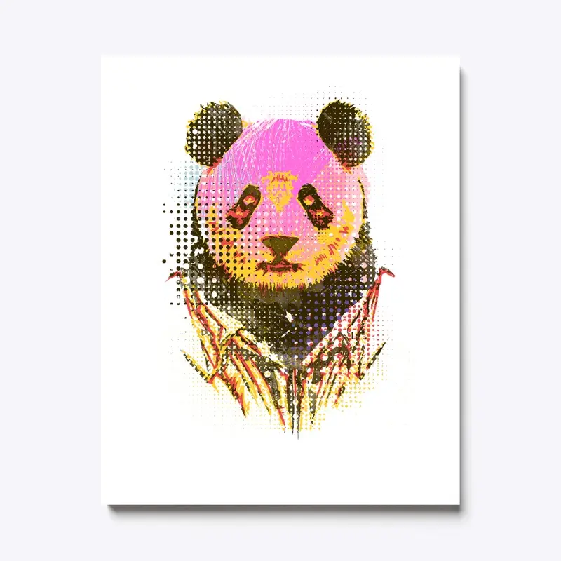 Dandy panda Canvas Print