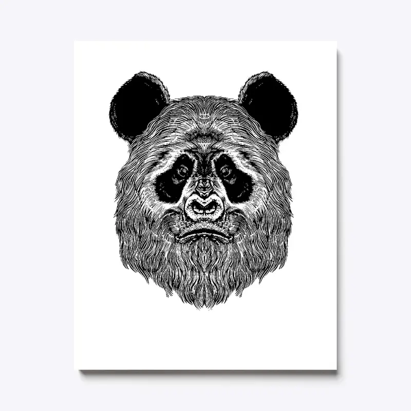 Bigfoot Panda Canvas print